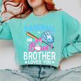 Baseball Or Bows Brother Loves You Gender Reveal Boy Or Girl Comfort Colors Sweatshirt Butter