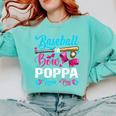 Baseball Or Bows Poppa Loves You Gender Reveal Comfort Colors Sweatshirt Butter