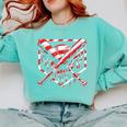 Baseball Candy Cane Christmas Baseball Ice Cream Drip Boys Comfort Colors Sweatshirt Butter Baseball Candy Cane Christmas Baseball Ice Cream Drip Boys Comfort Colors Sweatshirt Butter
