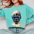 Baseball Catcher Mask Ice Cream Dripping Baseball Boy Youth Comfort Colors Sweatshirt Butter Baseball Catcher Mask Ice Cream Dripping Baseball Boy Youth Comfort Colors Sweatshirt Butter