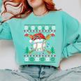 Baseball Christmas Ugly Sweater Santa Sport Men Kids Comfort Colors Sweatshirt Butter
