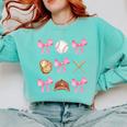 Baseball Coquette Bow Baseball Mama Baseball Mom Premium Comfort Colors Sweatshirt Butter Baseball Coquette Bow Baseball Mama Baseball Mom Premium Comfort Colors Sweatshirt Butter