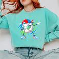 Baseball Dabbing Sports For Boys And Girls Game Day Comfort Colors Sweatshirt Butter