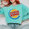 Baseball Dinger King Logo For Home Run Players And Fan Comfort Colors Sweatshirt Butter Baseball Dinger King Logo For Home Run Players And Fan Comfort Colors Sweatshirt Butter