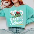 Baseball Dinosaur 100 Days Of School Kids Theme Comfort Colors Sweatshirt Butter