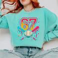 Baseball Drip 6 7 Number 67 Six Seven Meme Boys Kids Comfort Colors Sweatshirt Butter Baseball Drip 6 7 Number 67 Six Seven Meme Boys Kids Comfort Colors Sweatshirt Butter