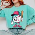 Baseball Drip Boys Ice Cream Youth Comfort Colors Sweatshirt Butter Baseball Drip Boys Ice Cream Youth Comfort Colors Sweatshirt Butter