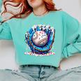 Baseball Drip For Boys Ice Cream Drip Youth Baseball Boys Premium Tri-Blend Comfort Colors Sweatshirt Butter