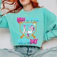 Baseball Drip Bruh It's My 13th Birthday Boy Ice Cream Drip Comfort Colors Sweatshirt Butter
