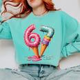 Baseball Drip Ice Cream 67 Comfort Colors Sweatshirt Butter