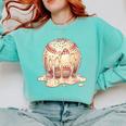 Baseball Drip Ice Cream Melting Illustration Comfort Colors Sweatshirt Butter Baseball Drip Ice Cream Melting Illustration Comfort Colors Sweatshirt Butter