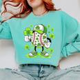Baseball Drip Ice Cream Shamrock Irish St Patricks Men Comfort Colors Sweatshirt Butter Baseball Drip Ice Cream Shamrock Irish St Patricks Men Comfort Colors Sweatshirt Butter