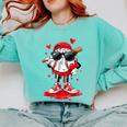 Baseball Drip Ice Cream Sunglasses Boys Youth Kids Valentine Comfort Colors Sweatshirt Butter Baseball Drip Ice Cream Sunglasses Boys Youth Kids Valentine Comfort Colors Sweatshirt Butter