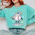 Baseball Drip Icecream Apparel Youth Boy Easter Comfort Colors Sweatshirt Butter Baseball Drip Icecream Apparel Youth Boy Easter Comfort Colors Sweatshirt Butter