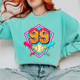 Baseball Drip Jersey Number 99 For Players & 99th Birthday Comfort Colors Sweatshirt Butter Baseball Drip Jersey Number 99 For Players & 99th Birthday Comfort Colors Sweatshirt Butter