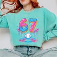 Baseball Drip Number 67 Player 67Th Birthday Baseball Meme Comfort Colors Sweatshirt Butter Baseball Drip Number 67 Player 67Th Birthday Baseball Meme Comfort Colors Sweatshirt Butter