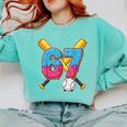Baseball Drip Number 67 Player 67th Birthday Meme Gen Alpha Comfort Colors Sweatshirt Butter Baseball Drip Number 67 Player 67th Birthday Meme Gen Alpha Comfort Colors Sweatshirt Butter