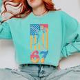 Baseball Drip USA Flag 67 Player 67th Birthday Ice Cream 67 Comfort Colors Sweatshirt Butter Baseball Drip USA Flag 67 Player 67th Birthday Ice Cream 67 Comfort Colors Sweatshirt Butter