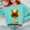 Baseball Dripping Drip Gold Sport Player Coach Baller Comfort Colors Sweatshirt Butter Baseball Dripping Drip Gold Sport Player Coach Baller Comfort Colors Sweatshirt Butter