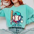 Baseball Drippy Style Apparel For Boys Youth Drip Baseball Comfort Colors Sweatshirt Butter