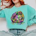 Baseball Glove Ice Cream Mardi Gras Dripping Boys Youth Kids Comfort Colors Sweatshirt Butter