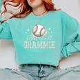 Baseball Grammie Sport Baseball Player Comfort Colors Sweatshirt Butter Baseball Grammie Sport Baseball Player Comfort Colors Sweatshirt Butter