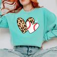 Baseball Heart Leopard Heart Sport Baseball Mom Comfort Colors Sweatshirt Butter Baseball Heart Leopard Heart Sport Baseball Mom Comfort Colors Sweatshirt Butter