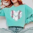 Baseball Heart Love Game Sports Fan Game Day Comfort Colors Sweatshirt Butter Baseball Heart Love Game Sports Fan Game Day Comfort Colors Sweatshirt Butter