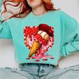 Baseball Heart Valentine Baseball Ice Cream Drip Boys Girls Comfort Colors Sweatshirt Butter Baseball Heart Valentine Baseball Ice Cream Drip Boys Girls Comfort Colors Sweatshirt Butter