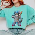 Baseball Ice Cream Drip For Boys And Girls Batter Game Day Comfort Colors Sweatshirt Butter