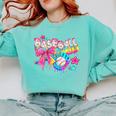 Baseball Ice Cream Drip Coquette Women Girls Mom Mama Comfort Colors Sweatshirt Butter Baseball Ice Cream Drip Coquette Women Girls Mom Mama Comfort Colors Sweatshirt Butter