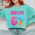 Baseball Ice Cream Drip Number 67 Player Or 67th Birthday Comfort Colors Sweatshirt Butter