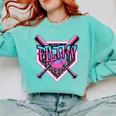 Baseball Ice Cream Drip Pitcher Filthy Comfort Colors Sweatshirt Butter