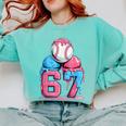 Baseball Ice Cream Drip Six Seven Gen Alpha Meme 67 Comfort Colors Sweatshirt Butter Baseball Ice Cream Drip Six Seven Gen Alpha Meme 67 Comfort Colors Sweatshirt Butter