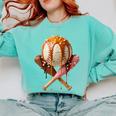 Baseball Ice Cream Drip Style Melting Ice Cream Youth Teen Comfort Colors Sweatshirt Butter Baseball Ice Cream Drip Style Melting Ice Cream Youth Teen Comfort Colors Sweatshirt Butter