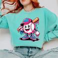 Baseball Ice Cream Shirt Cool Baseball Drip For Boys Comfort Colors Sweatshirt Butter