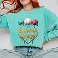 Baseball Lifestyle Drip Comfort Colors Sweatshirt Butter