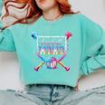 Baseball Mama Ice Cream Drip For Men Women Boy Kids Comfort Colors Sweatshirt Butter