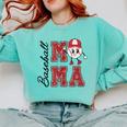 Baseball Mama Baseball Mom Game Day Senior Night Comfort Colors Sweatshirt Butter