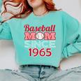 Baseball Mom Since 1965 Comfort Colors Sweatshirt Butter Baseball Mom Since 1965 Comfort Colors Sweatshirt Butter