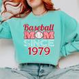 Baseball Mom Since 1979 Comfort Colors Sweatshirt Butter