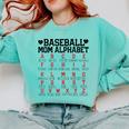 Baseball Mom Alphabet Comfort Colors Sweatshirt Butter Baseball Mom Alphabet Comfort Colors Sweatshirt Butter