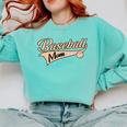 Baseball Mom Best Mama Cute Throwback Classic Comfort Colors Sweatshirt Butter