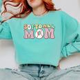 Baseball Mom Bleached Messy Bun Game Day Comfort Colors Sweatshirt Butter Baseball Mom Bleached Messy Bun Game Day Comfort Colors Sweatshirt Butter
