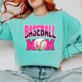 BASEBALL MOM BREAST CANCER RIBBON PINK SPORTS MOM Comfort Colors Sweatshirt Butter BASEBALL MOM BREAST CANCER RIBBON PINK SPORTS MOM Comfort Colors Sweatshirt Butter