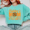 Baseball Mom Catcher's Mom Leopard Softball Mom Comfort Colors Sweatshirt Butter