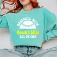 Baseball Mom Coach's Wife All In One Sports Player Coach Comfort Colors Sweatshirt Butter Baseball Mom Coach's Wife All In One Sports Player Coach Comfort Colors Sweatshirt Butter