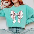 Baseball Mom Coquette Bow Mother's Day Baseball Mom Tees Comfort Colors Sweatshirt Butter Baseball Mom Coquette Bow Mother's Day Baseball Mom Tees Comfort Colors Sweatshirt Butter