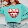 Baseball Mom Coquette Pink Bow Baseball Mom Comfort Colors Sweatshirt Butter Baseball Mom Coquette Pink Bow Baseball Mom Comfort Colors Sweatshirt Butter