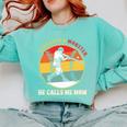 Baseball Mom I Created A Monster He Calls Me Mom Comfort Colors Sweatshirt Butter